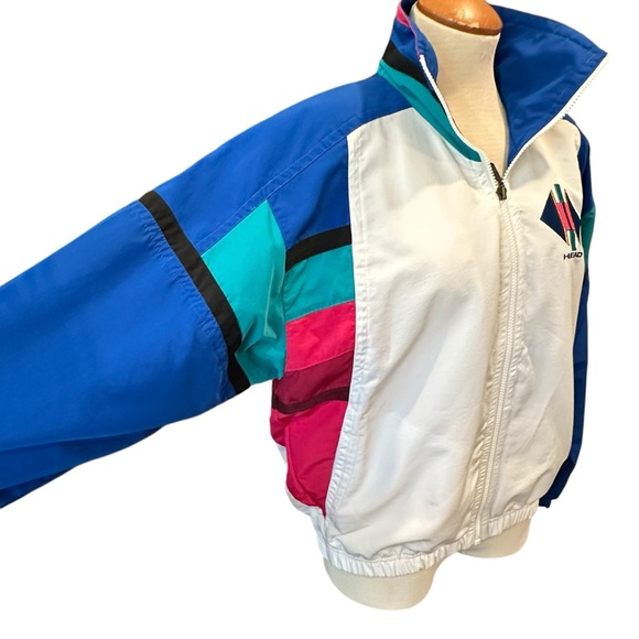 VINTAGE HEAD SKI JACKET 1980s 1990s WINDBREAKER COAT STREETWEAR - Picture 5 of 12